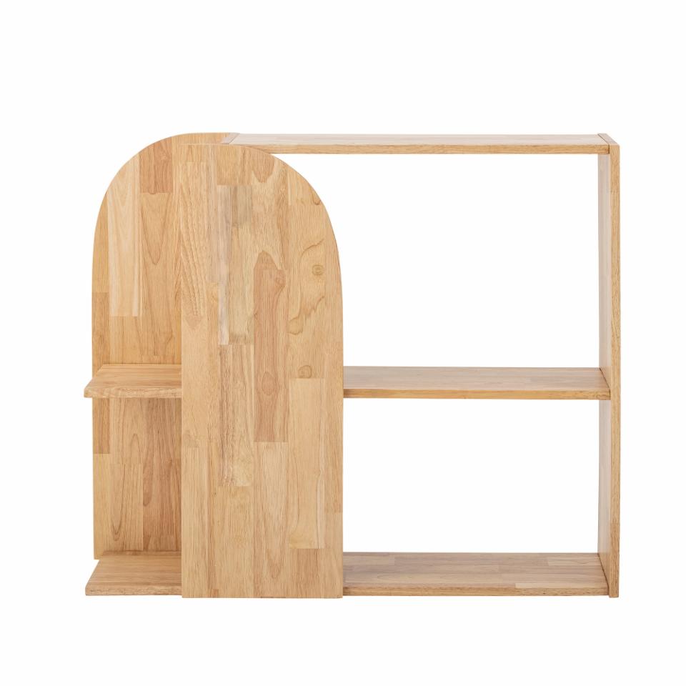 Bookcase ALEC, natural rubberwood