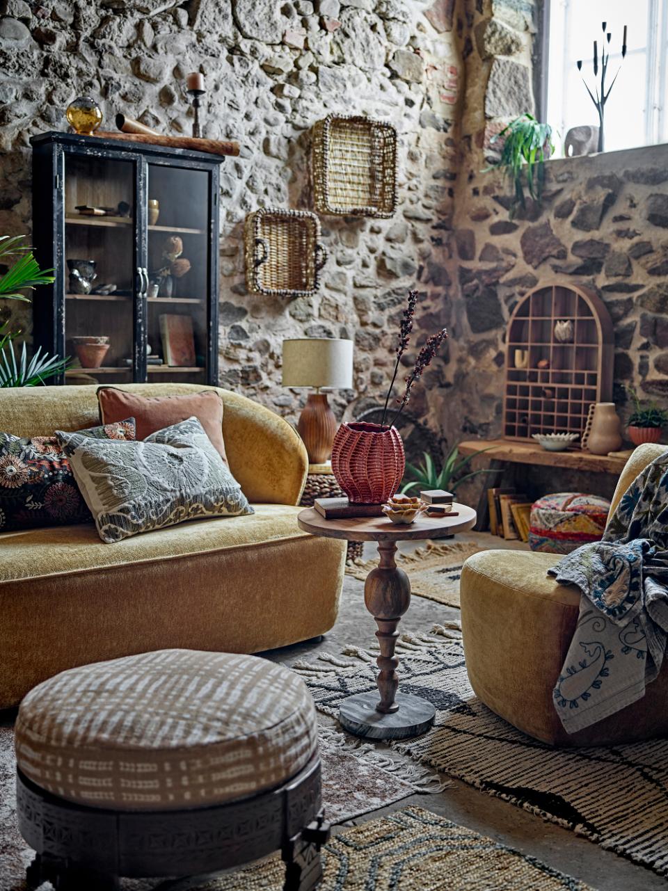 Stool PALOMA, brown mango