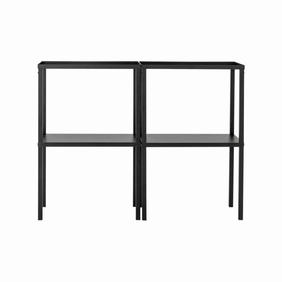 Bookshelf LOUPS, black metal