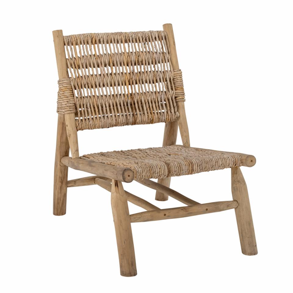 RUTHY lounge chair, natural teak