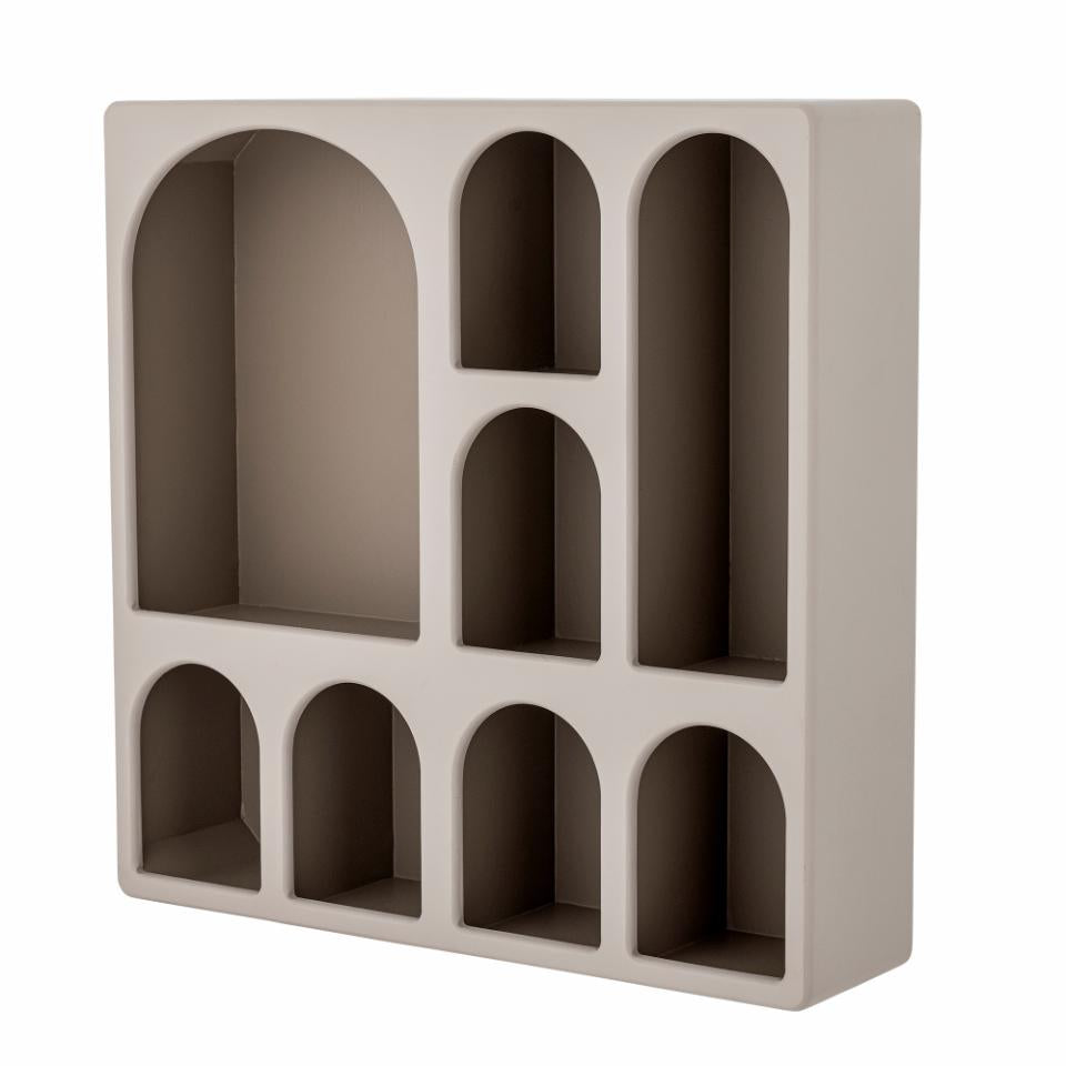 Grāmatu plaukts GRAPHIA, brūns MDF