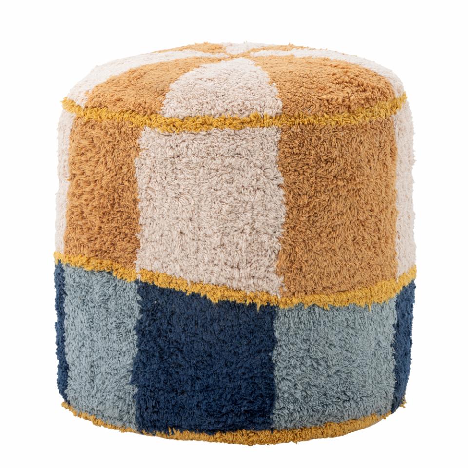 KIO pouffe, multicolored cotton