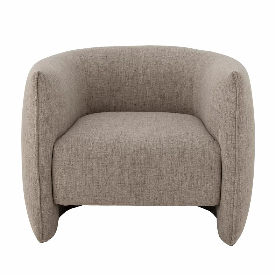 Reclining chair BACIO, natural polyester