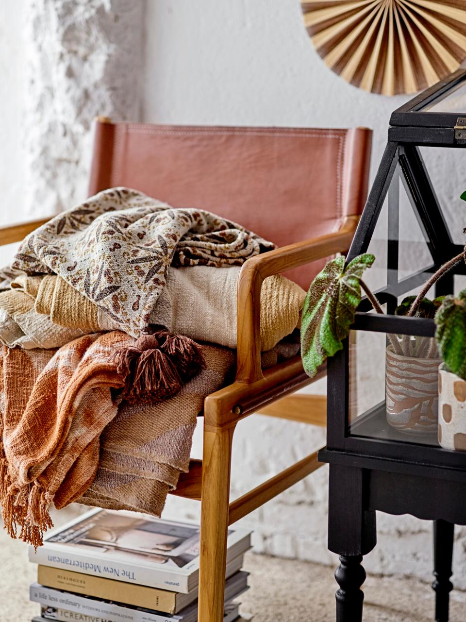 OLLIE Lounge Chair, Brown Leather