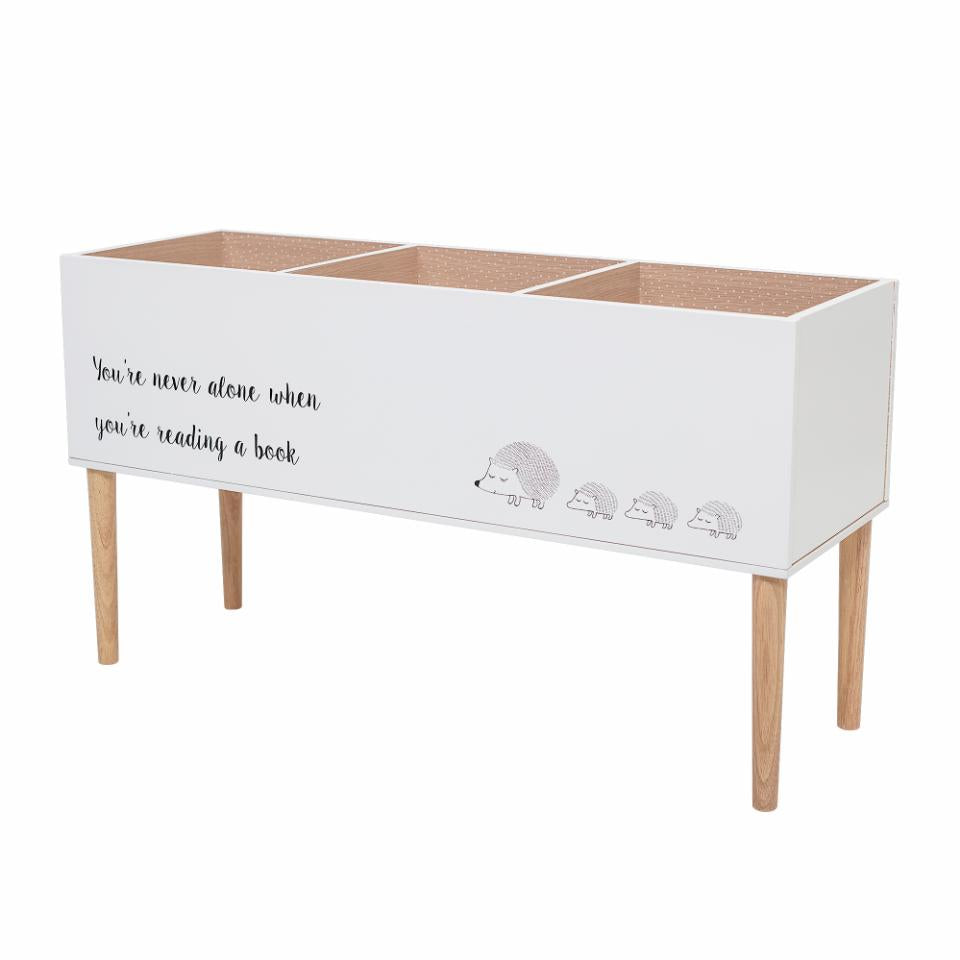 Grāmatu plaukts SALAM, balts MDF