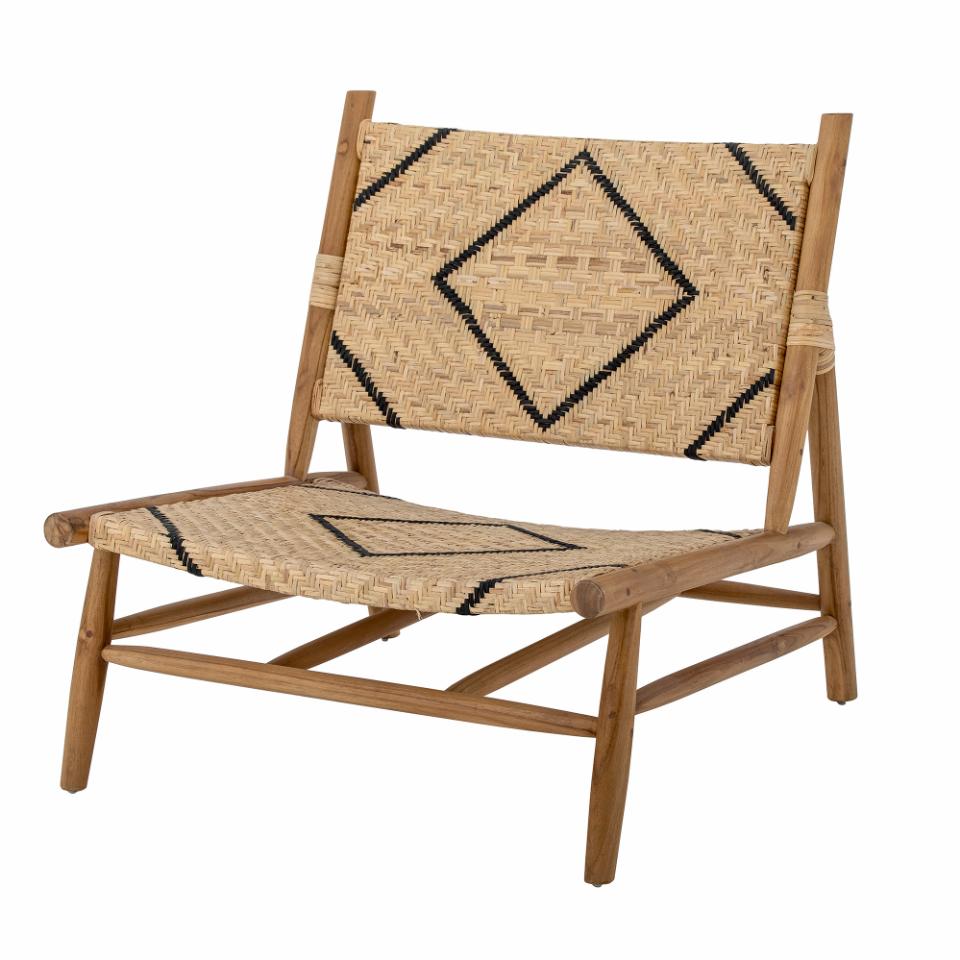 Lounge chair LENNOX, natural teak