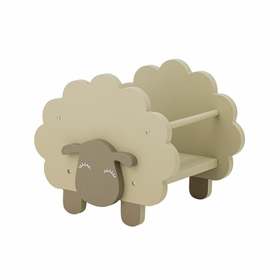 Knygų stovas DOLLY, žalia MDF