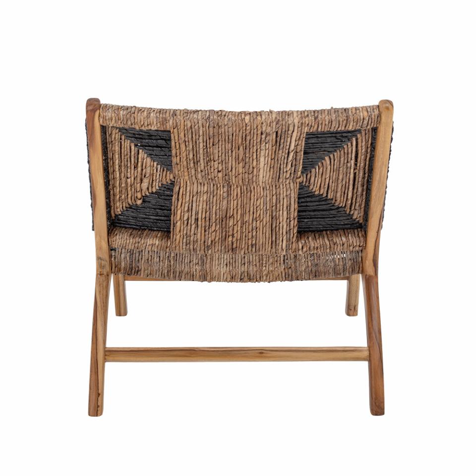Recliner GRANT, black teak