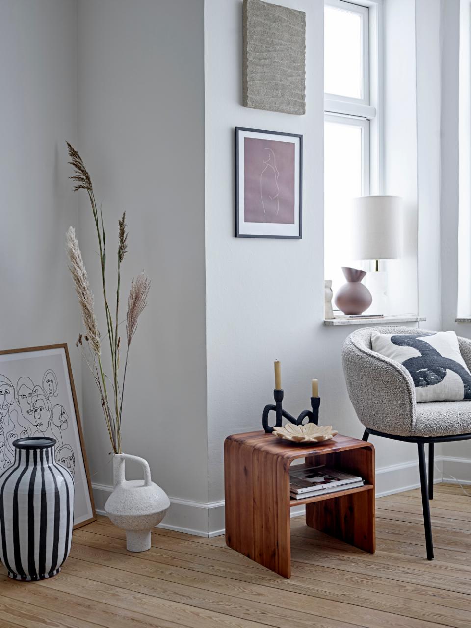 Dining chair CORTONE, grey polyester