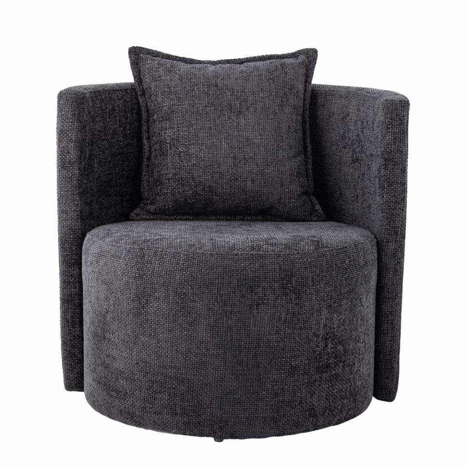 Leisure chair MORRIS, grey plywood