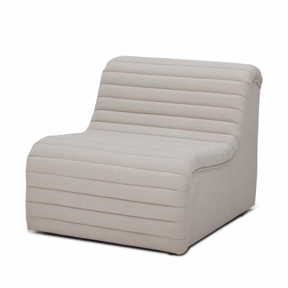 ALLURE lounge chair, natural polyester