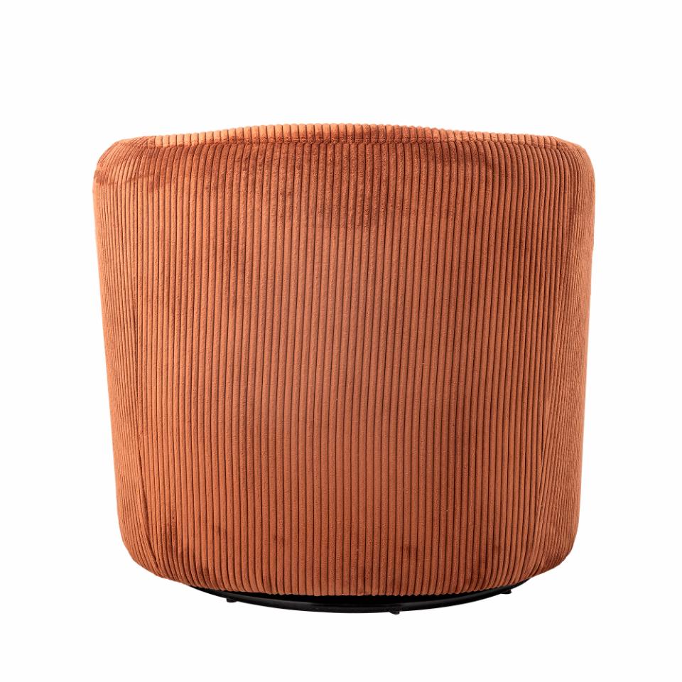 PRADI Lounge Chair, orange polyester