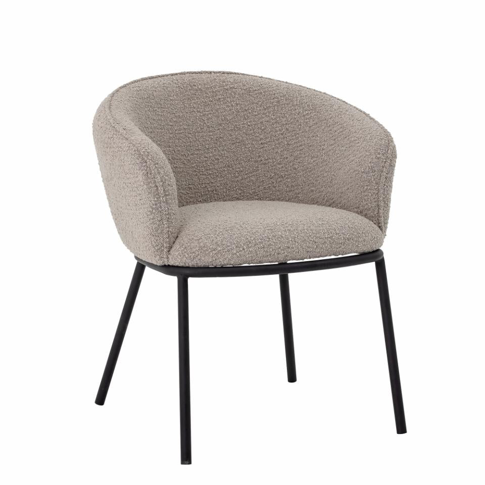 Dining chair CORTONE, grey polyester