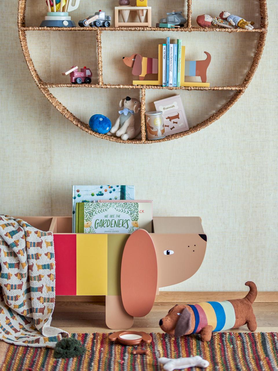 Grāmatu plaukts CHARLIE, raibs MDF