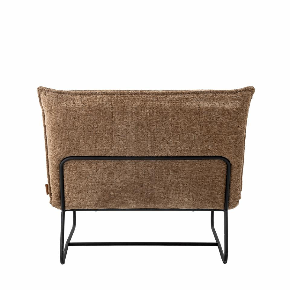 Recliner CAPE, brown polyester