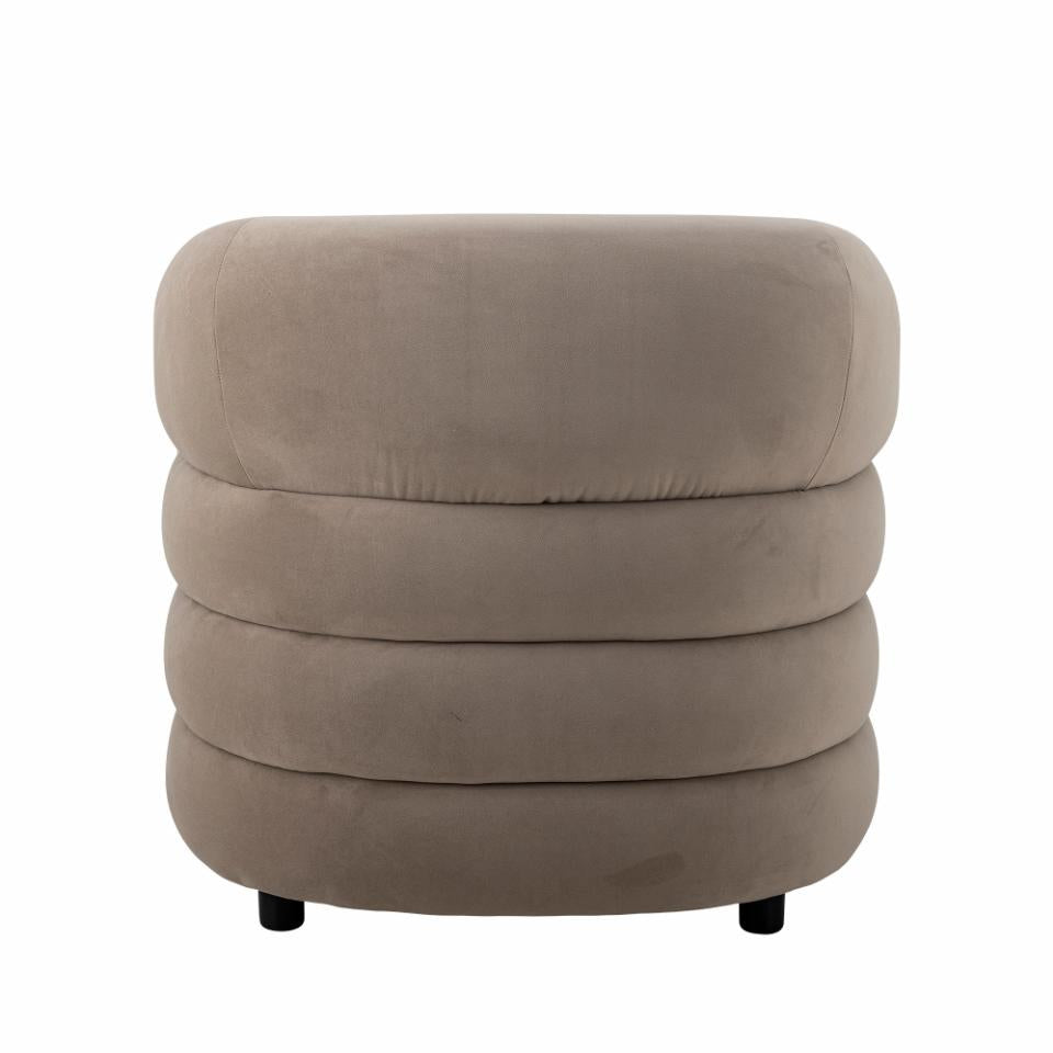 Recliner JOEL, grey polyester
