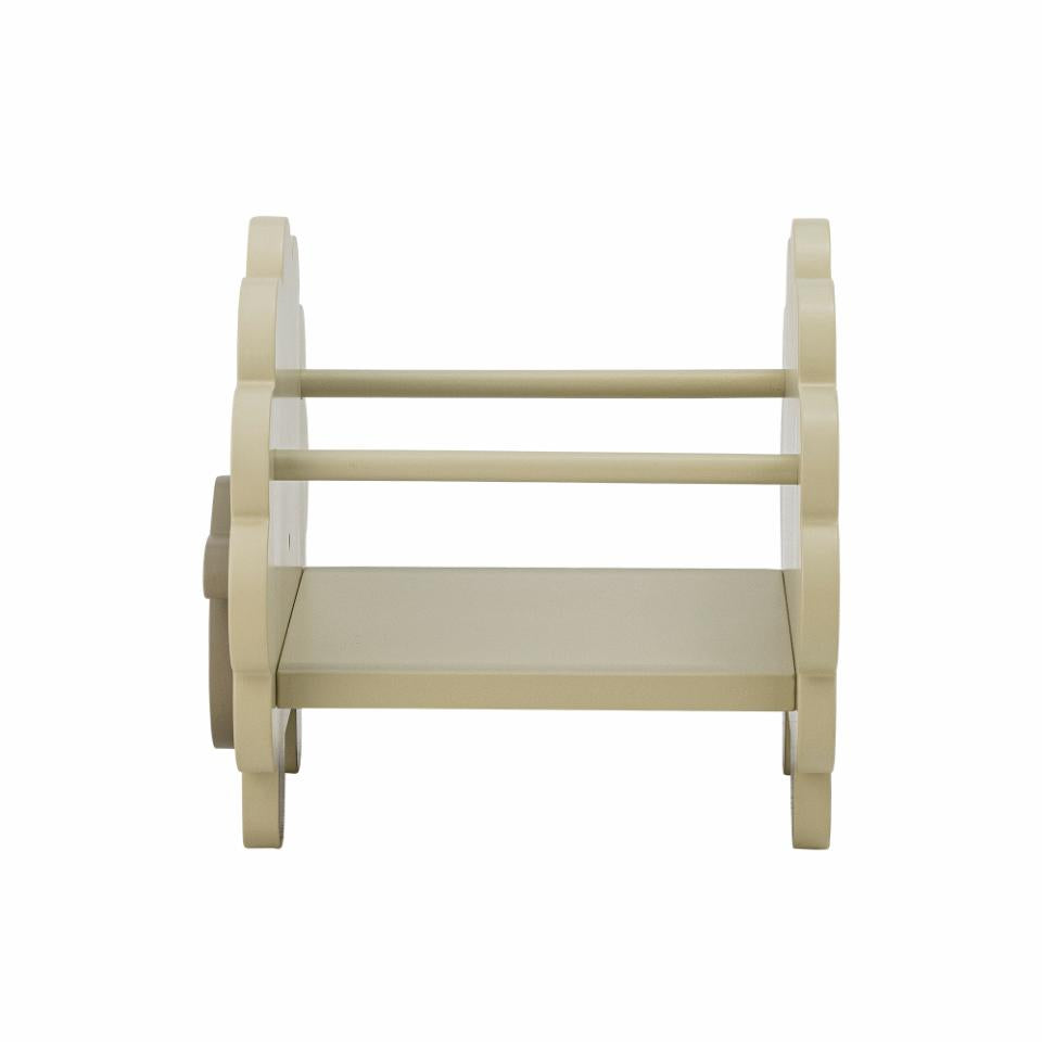Knygų stovas DOLLY, žalia MDF