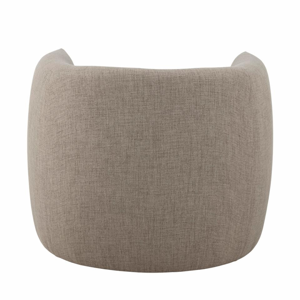 Reclining chair BACIO, natural polyester