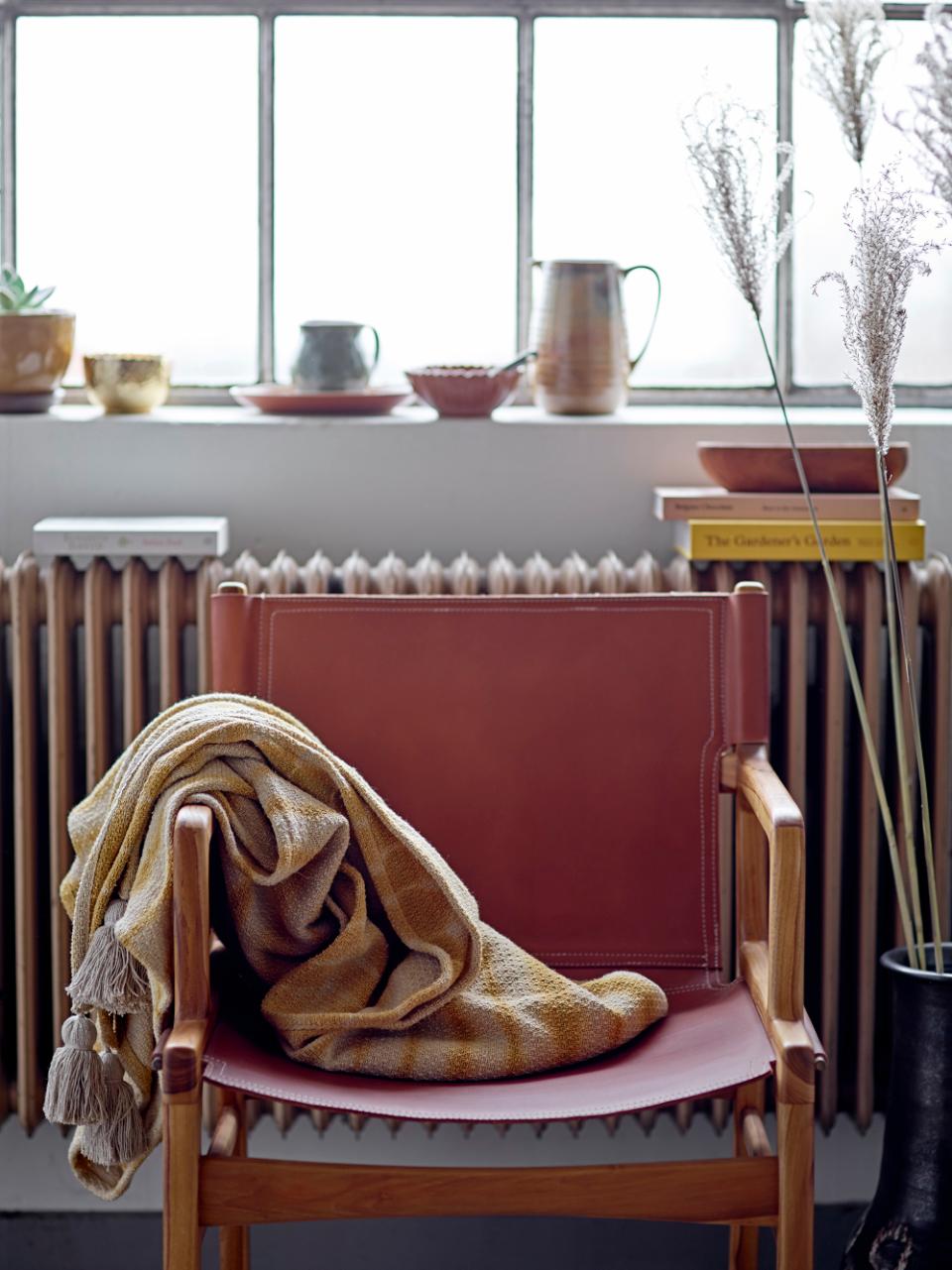 OLLIE Lounge Chair, Brown Leather