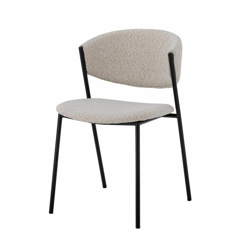 Dining chair MARLO, white polyester