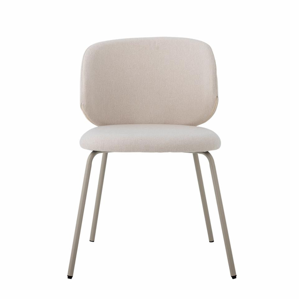 Dining chair PONTE, grey polyester