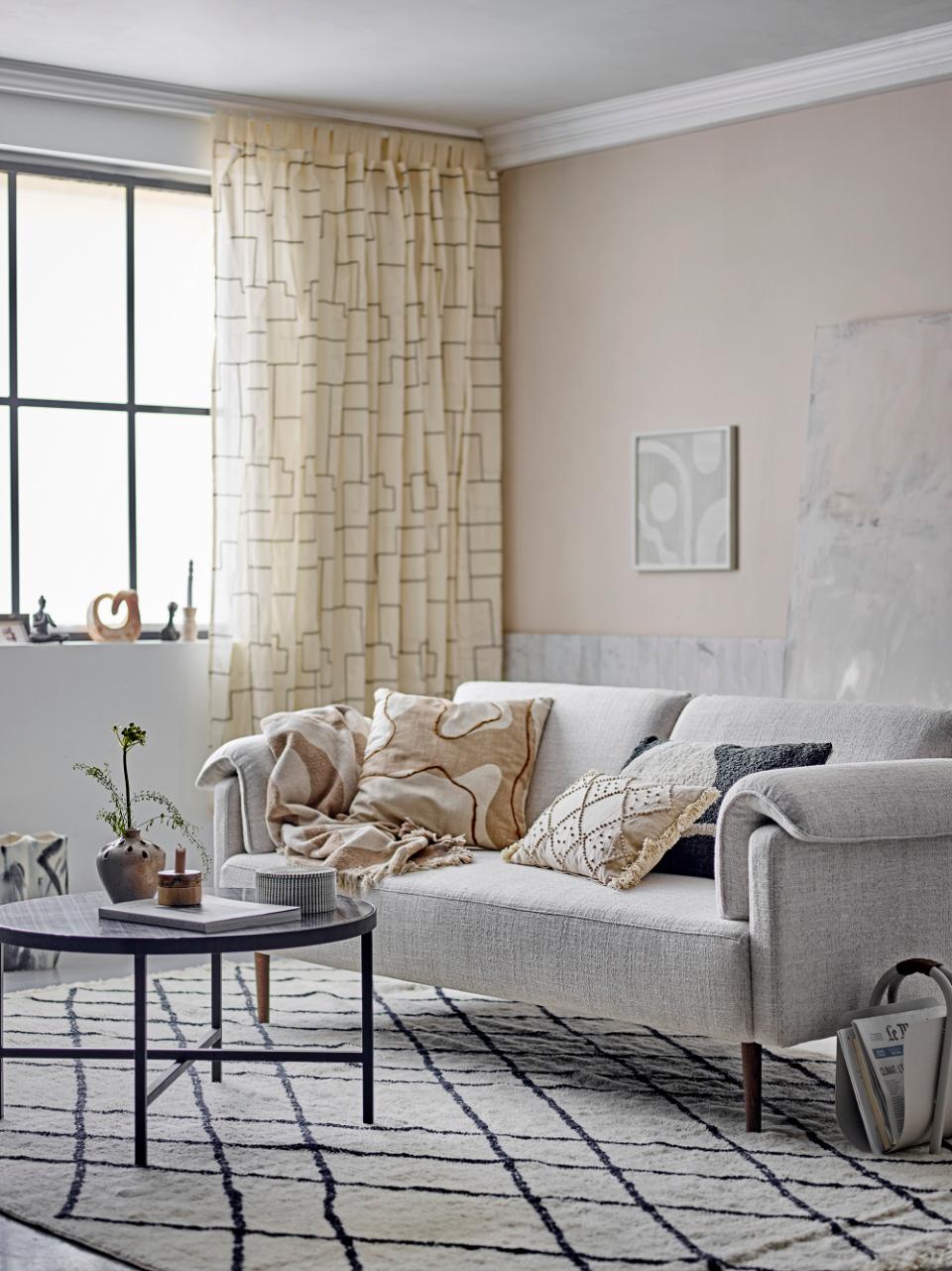 Coffee table ESTELLE, grey marble