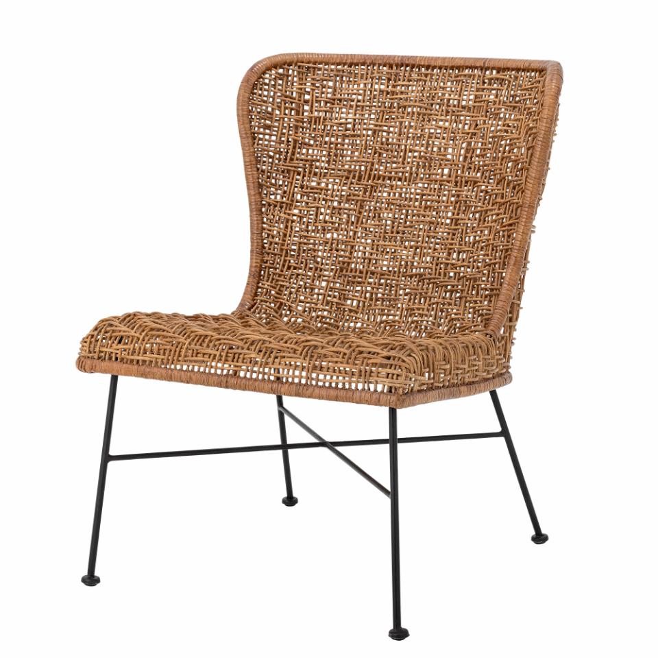 Lounge chair SOMME, natural rattan