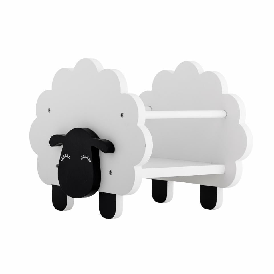 Knygų stovas DOLLY, balta MDF