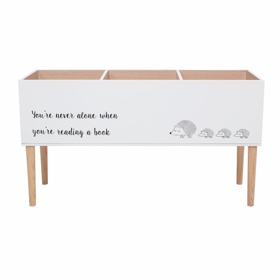 Knygų stovas SALAM, balta MDF