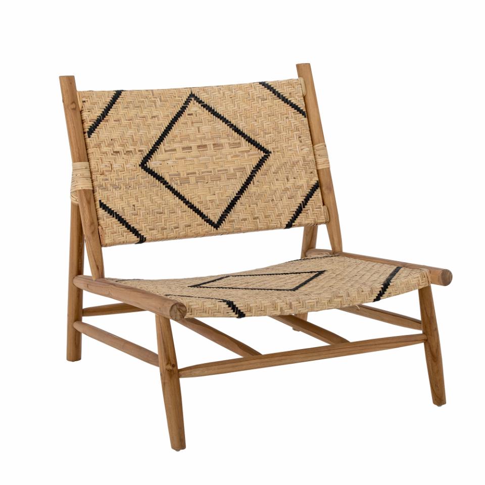 Lounge chair LENNOX, natural teak