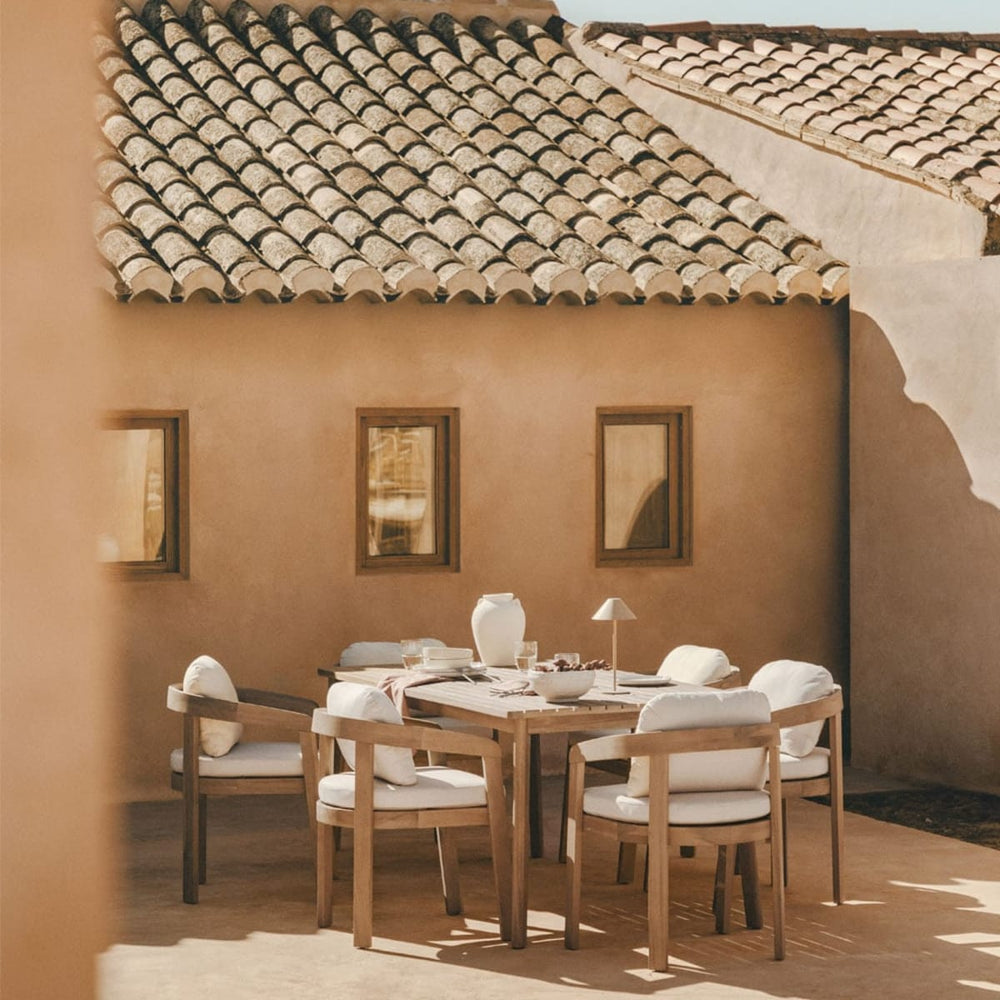 Outdoor dining set KAELA, 7 pieces, acacia