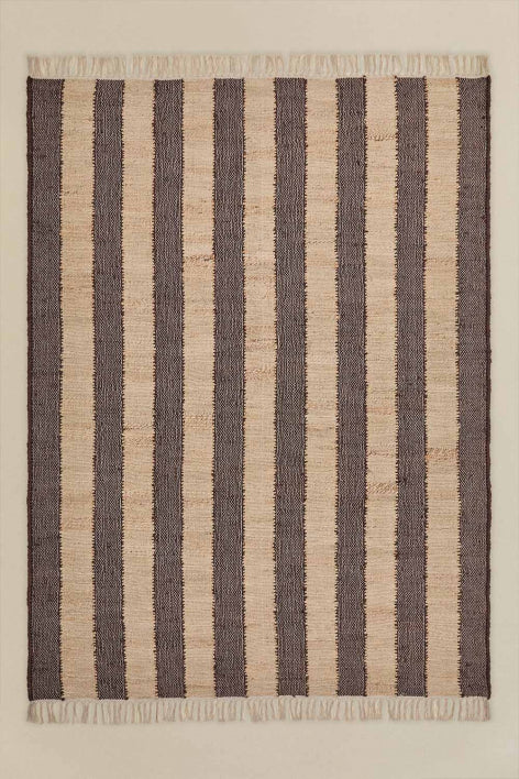 Rectangular outdoor rug JUTEX, jute and cotton (Option 2)