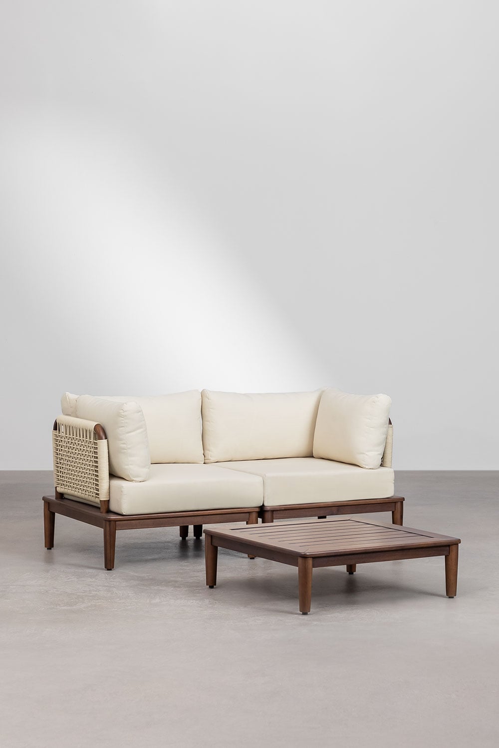 MODENA set, sofa, pouffe and table