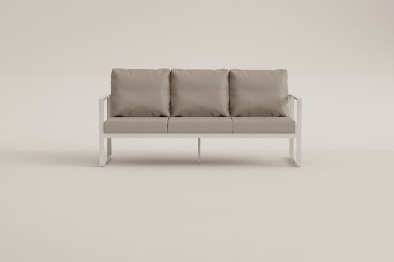 ALCANTO three-seater sofa, chocolate