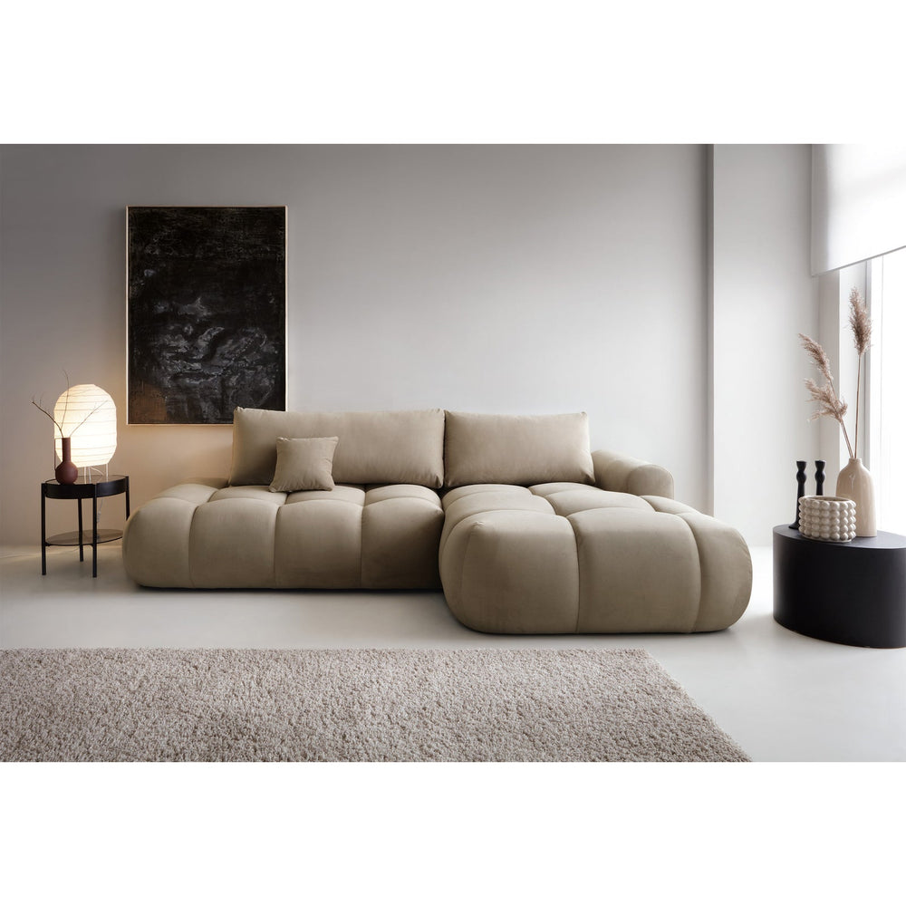 Kampinė sofa TARRA svetainės interjere
