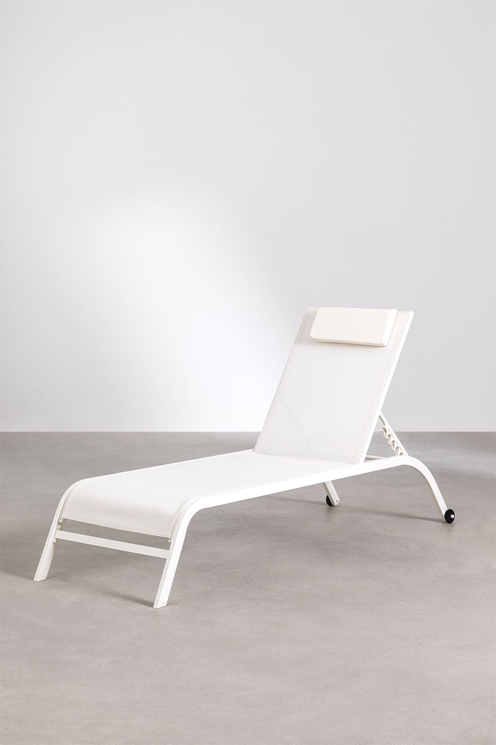 Outdoor lounger THERYS, white