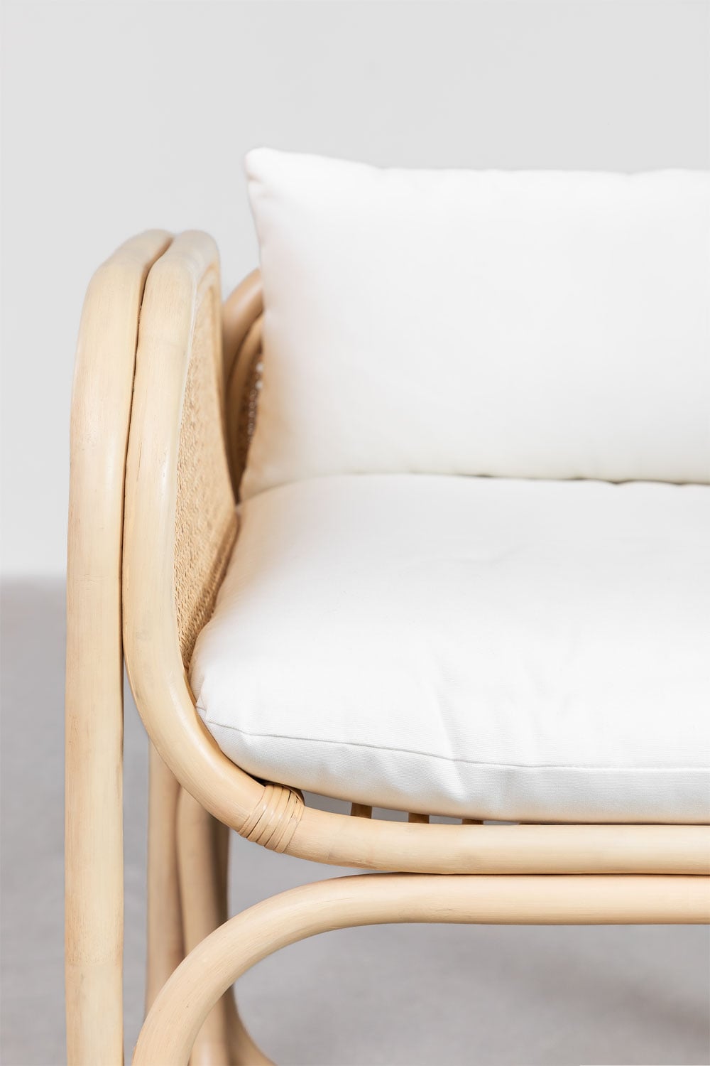 WILBERT outdoor armchair, rattan, honey