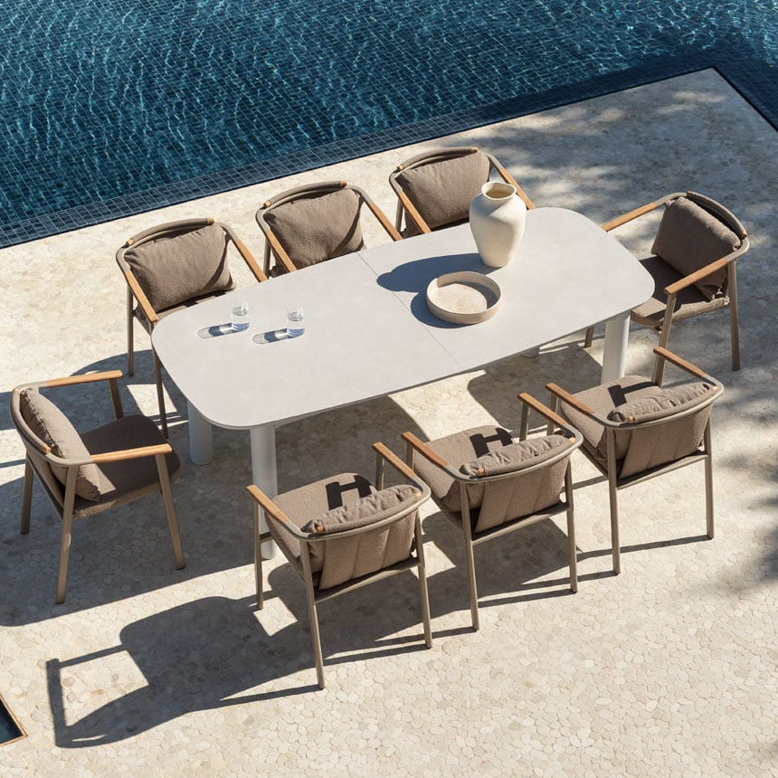 ZINTI Outdoor Table, Cream
