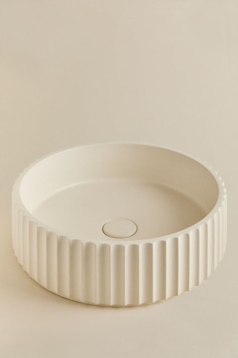 Rectangular washbasin VORUUNO 50x30 cm, cement