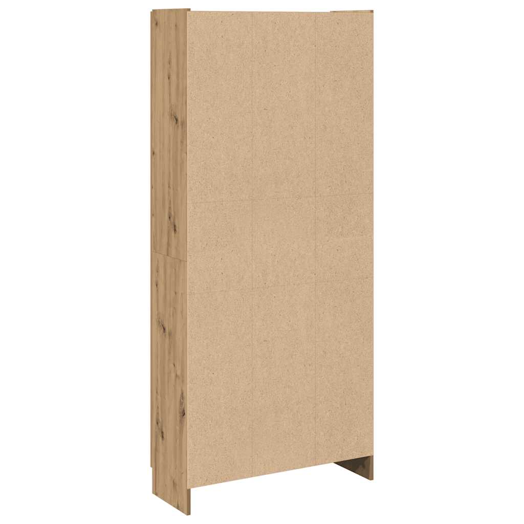 Highboard Artisan ąžuolas 82,5x30,5x185 cm inžinerinė mediena - Namų Idėja