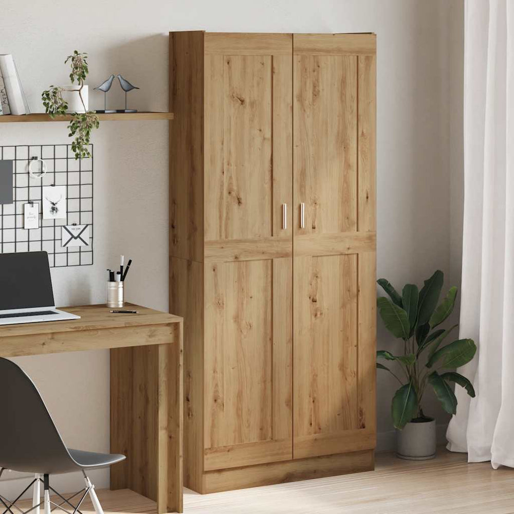 Highboard Artisan ąžuolas 82,5x30,5x185 cm inžinerinė mediena - Namų Idėja