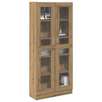 Highboard Artisan ąžuolas 82,5x30,5x185 cm inžinerinė mediena - Namų Idėja