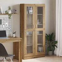 Highboard Artisan ąžuolas 82,5x30,5x185 cm inžinerinė mediena - Namų Idėja