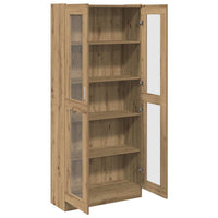 Highboard Artisan ąžuolas 82,5x30,5x185 cm inžinerinė mediena - Namų Idėja