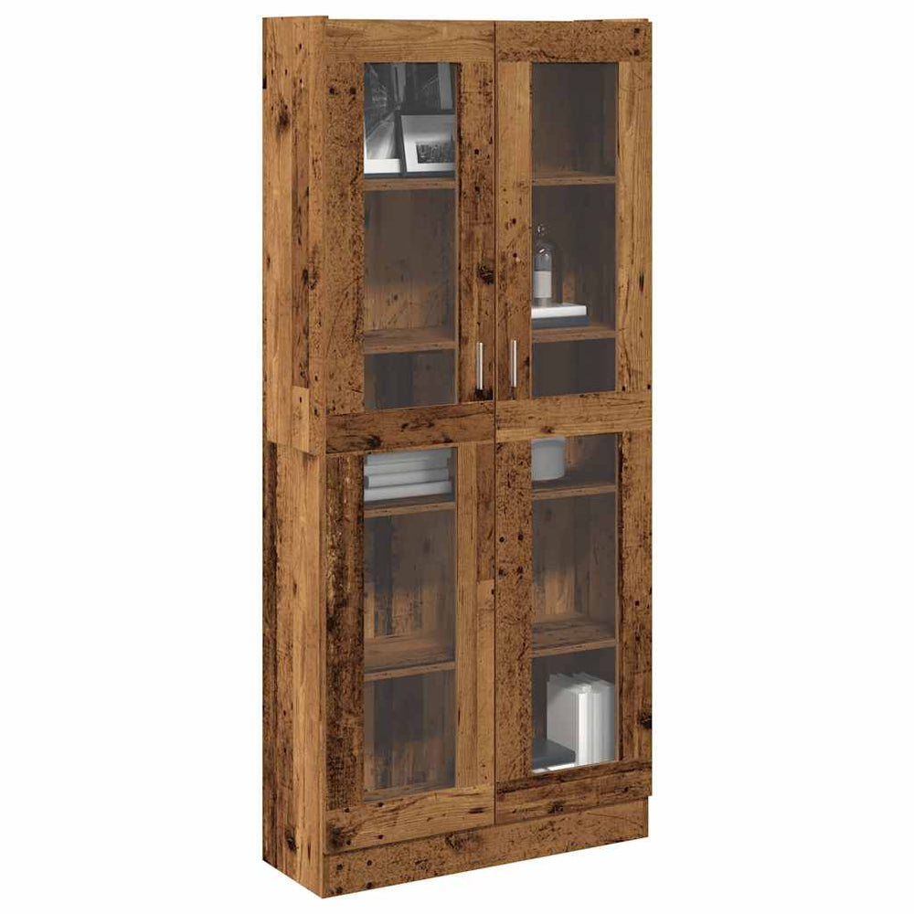 Highboard Old Wood 82,5x30,5x185 cm Engineered Wood - Namų Idėja