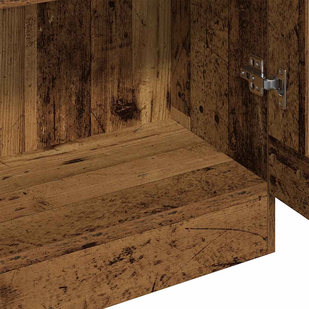 Highboard Old Wood 82,5x30,5x185 cm Engineered Wood - Namų Idėja