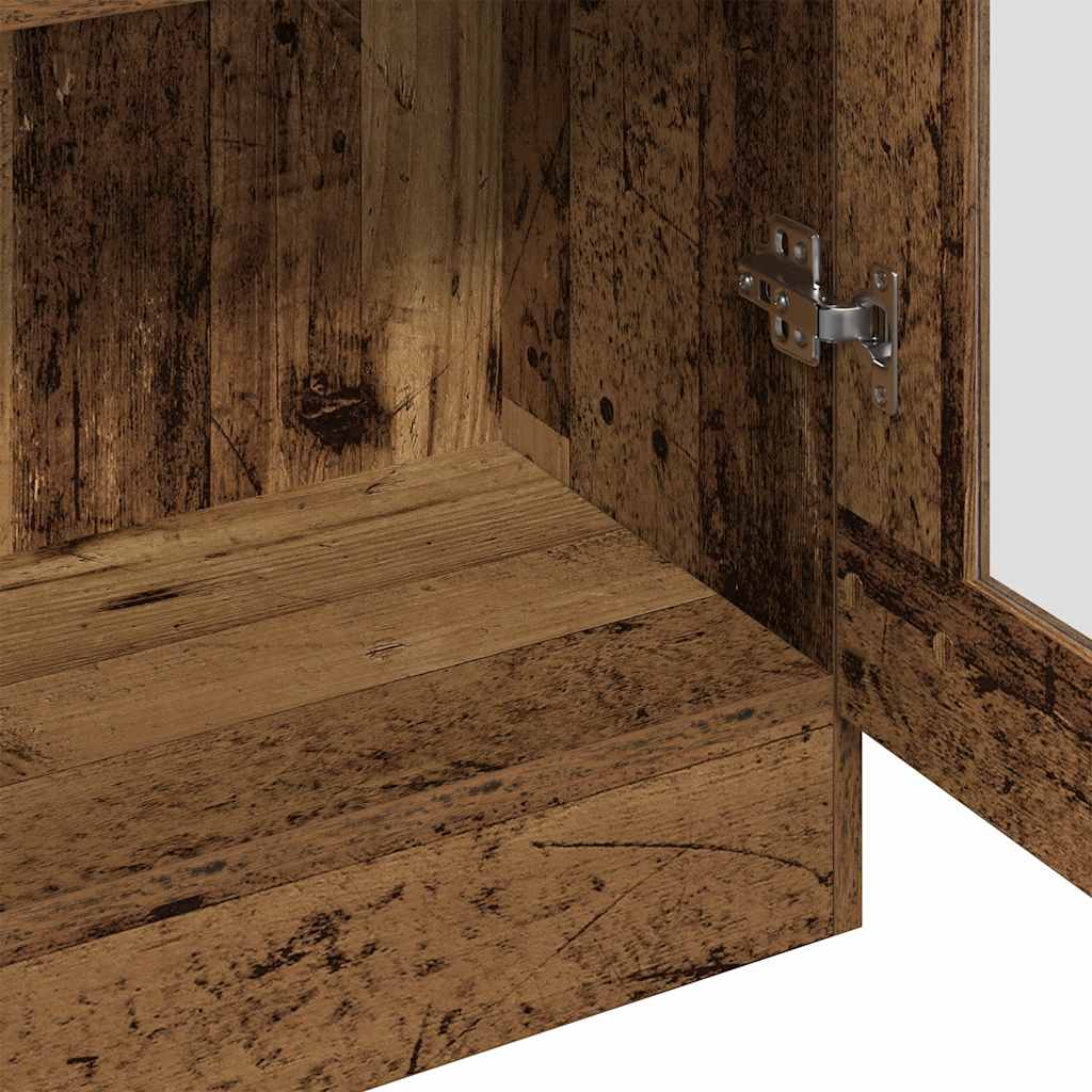 Highboard Old Wood 82,5x30,5x185 cm Engineered Wood - Namų Idėja