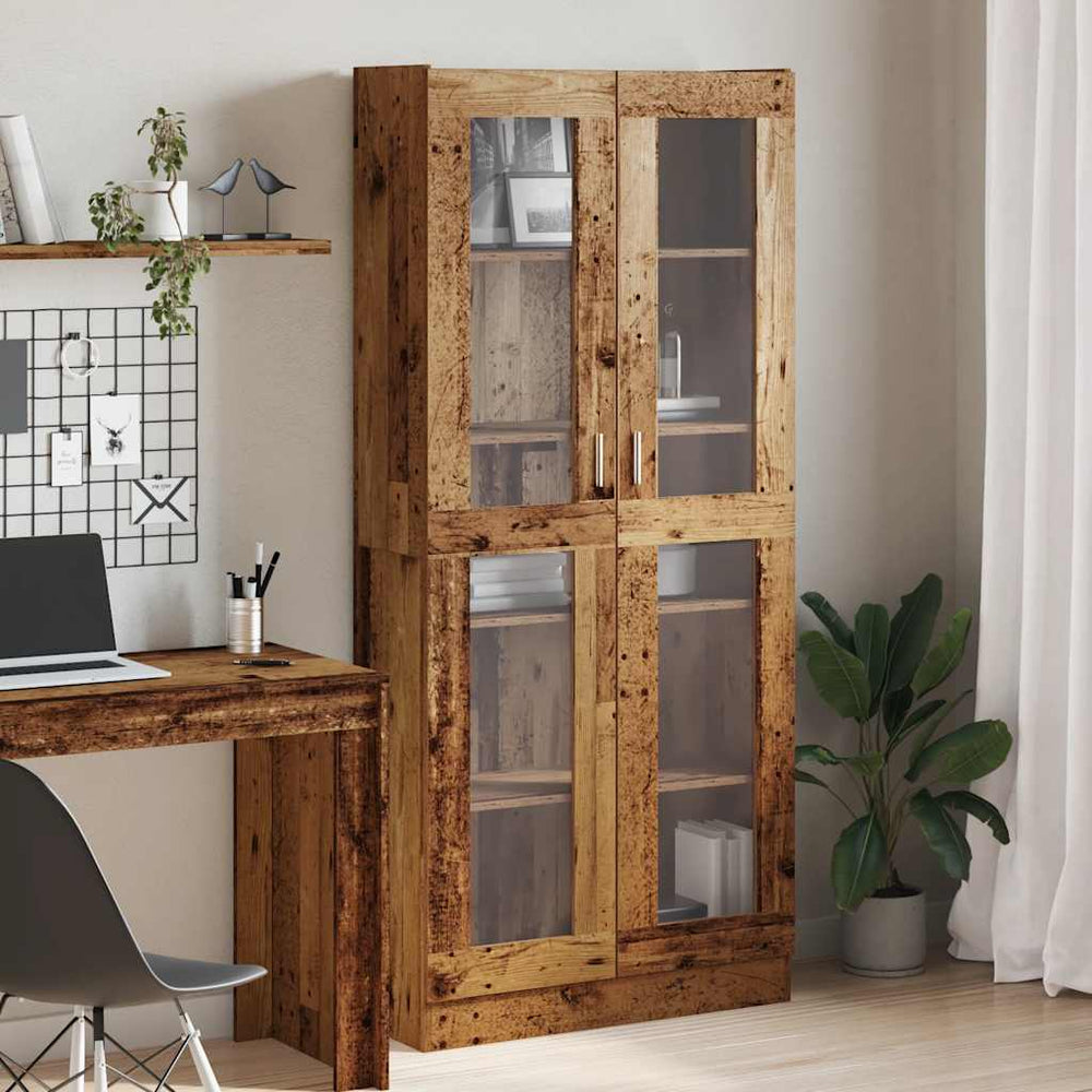 Highboard Old Wood 82,5x30,5x185 cm Engineered Wood - Namų Idėja