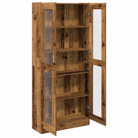 Highboard Old Wood 82,5x30,5x185 cm Engineered Wood - Namų Idėja