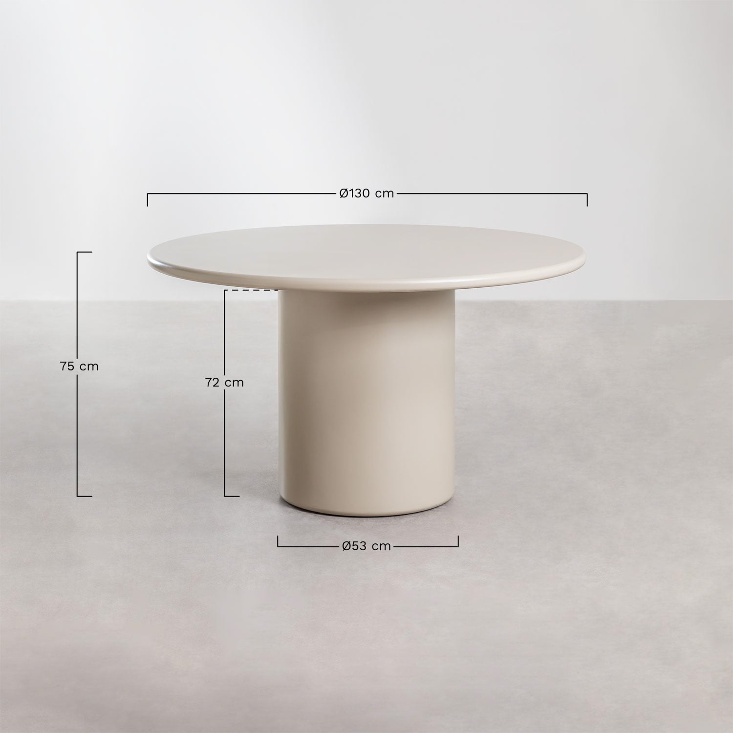 Ēdamgalds REDO, brūns Ø130 cm